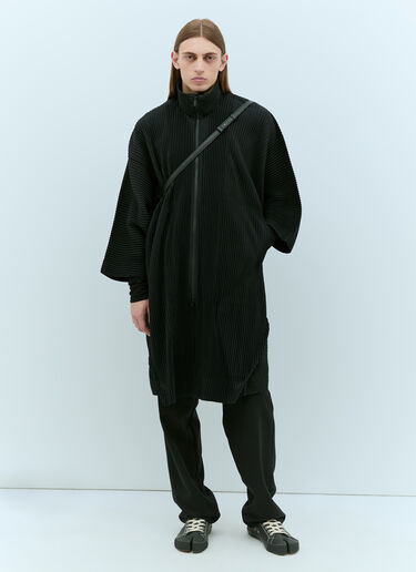 Homme Plissé Issey Miyake December Coat Black hmp0155005