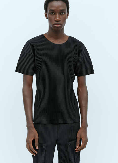 Homme Plissé Issey Miyake 플리츠 티셔츠 블랙 hmp0154011