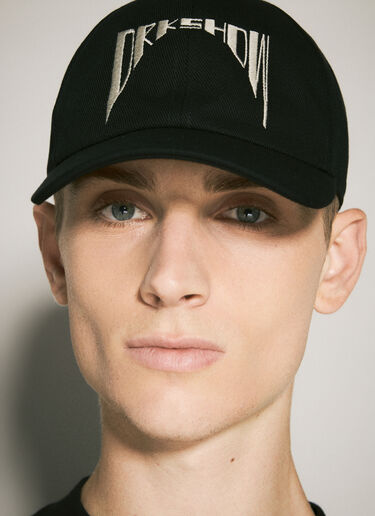 Rick Owens DRKSHDW Porterville Baseball Cap Black drk0158023