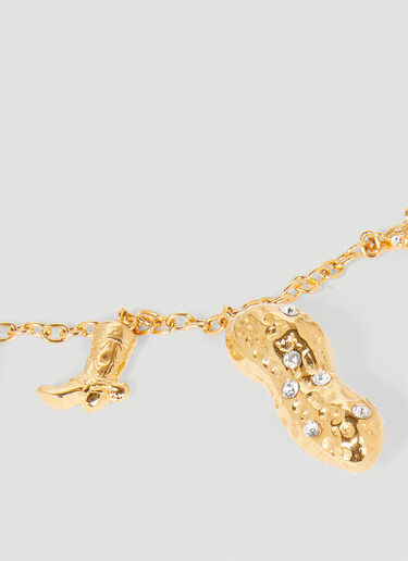 Marni 混搭吊饰链条项链 金色 mni0255041