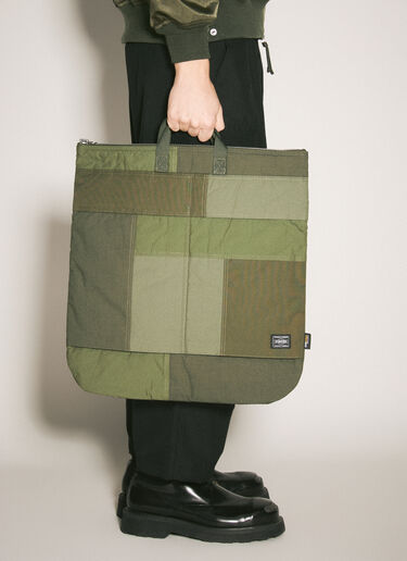 Comme des Garçons Homme Logo Patch Tote Bag Green cdh0158007