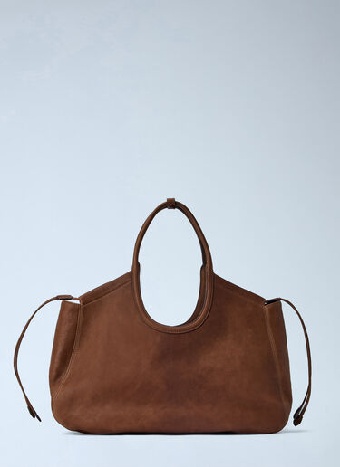 LN-CC® - Miu Miu: Ivy Nappa Leather Shopping Bag - Brown Miu Miu Ivy Nappa Leather Shopping Bag Brown miu0266109