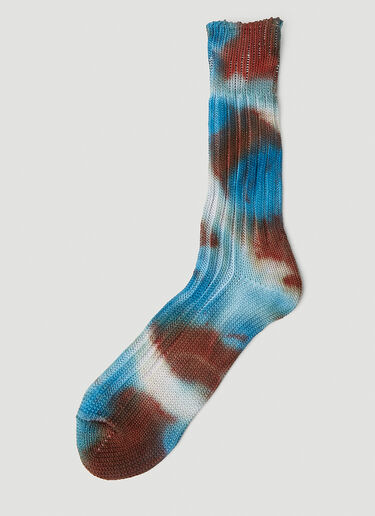 Stain Shade x Decka Socks Tie Dye Socks Blue ssd0351005