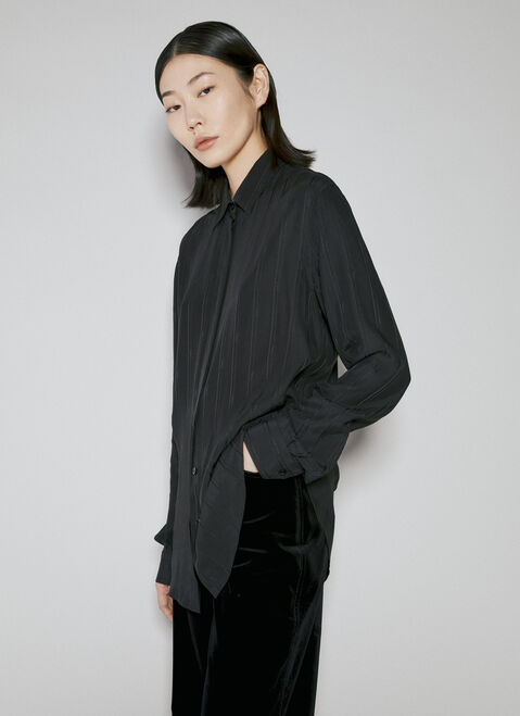 Eytys Stripe Logo Motif Shirt Black eyt0354014