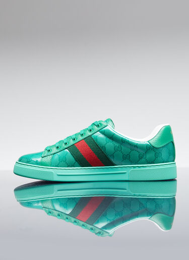 GG Crystal Canvas Sneakers Gucci GG Crystal Canvas Sneakers Green guc0154030