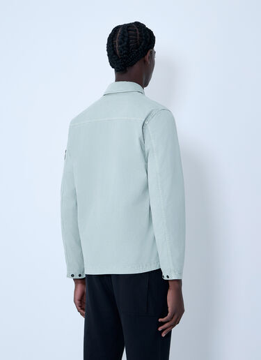 Stone Island Logo Patch Overshirt Green sto0164002