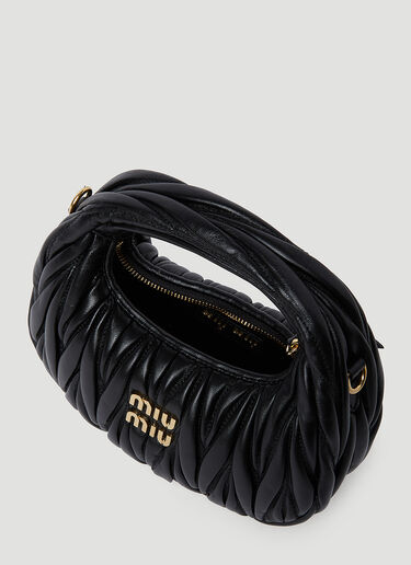 Mini Wander Hobo Bag Miu Miu Mini Wander Hobo Bag Black miu0254059