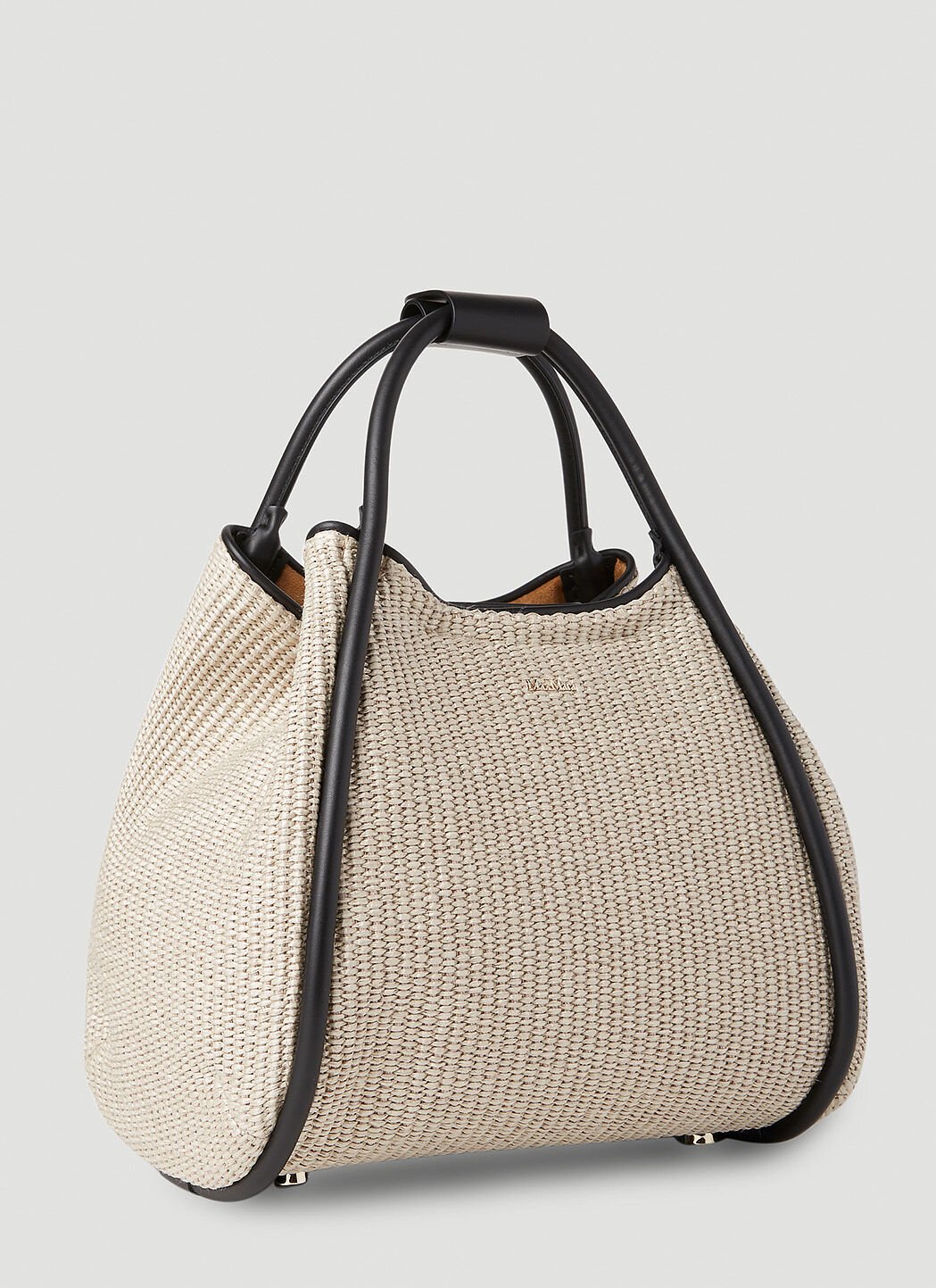 Max Mara Marines Straw Tote Bag in Beige LN CC