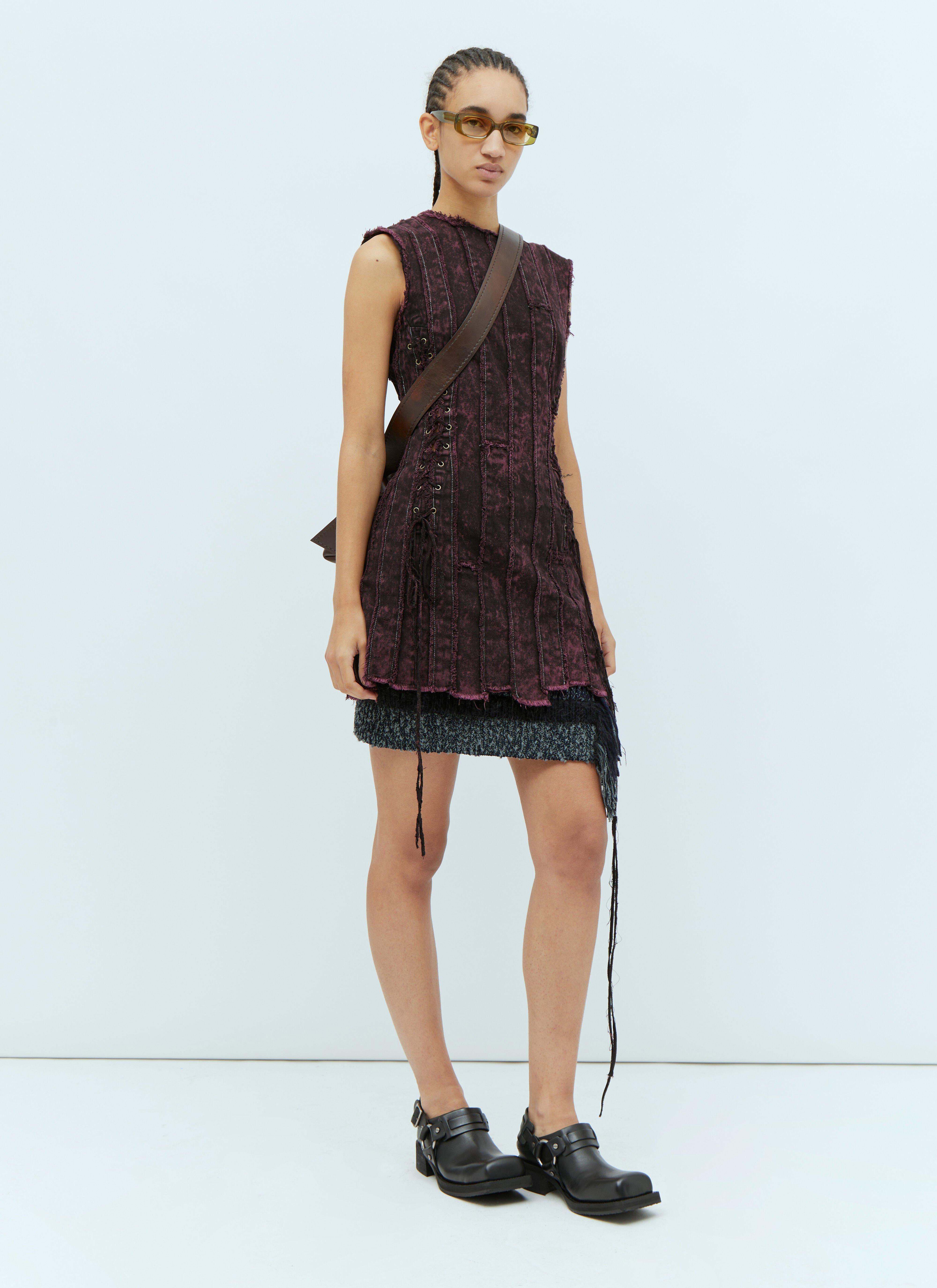 Acne Studios Fringe Skirt in Blue fur Damen LN CC