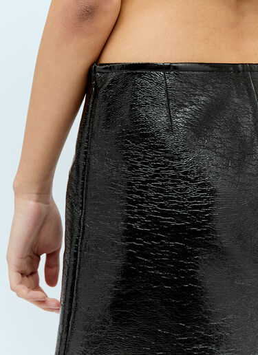 Ellipse Vinyl Mini Skirt Courrèges Ellipse Vinyl Mini Skirt Black cou0255001