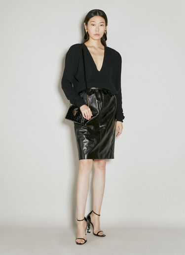 Saint Laurent Gaby 拉链单肩包 黑色 sla0254116