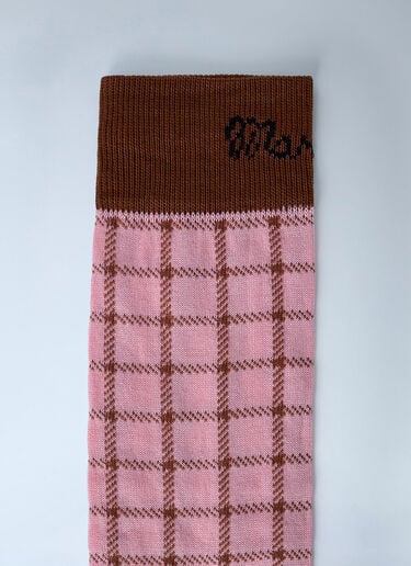 Marni Logo Jacquard Socks Pink mni0263013