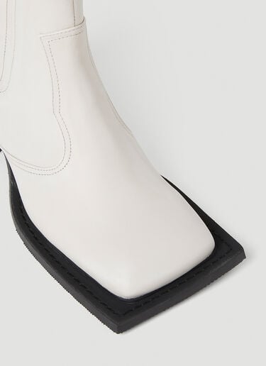 Ninamounah Howler Ankle Boots White nmo0352014