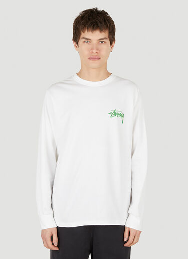 Stüssy Tiki Long Sleeve T-Shirt White sts0152044