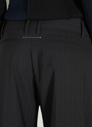 Pinstripe Pants MM6 Maison Margiela Pinstripe Pants Black mmm0253013