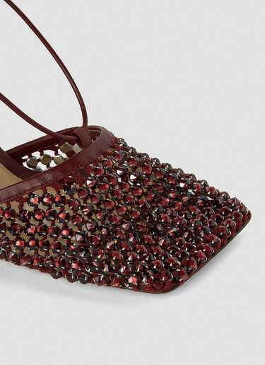 Stretch Mesh High Heels Bottega Veneta Stretch Mesh High Heels Burgundy bov0250046