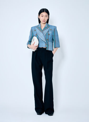 Vivienne Westwood Cut Off Blazer Blue vvw0259028