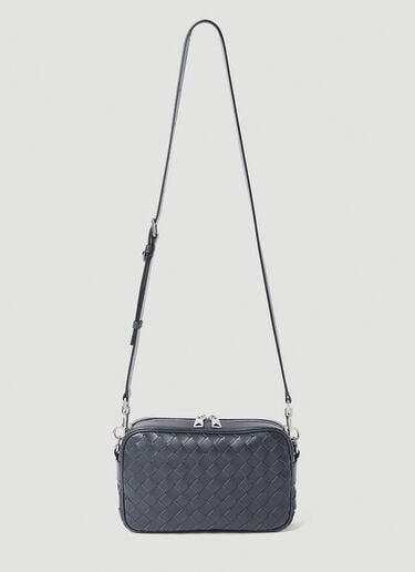 Bottega Veneta Small Intrecciato Camera Bag Black bov0155023