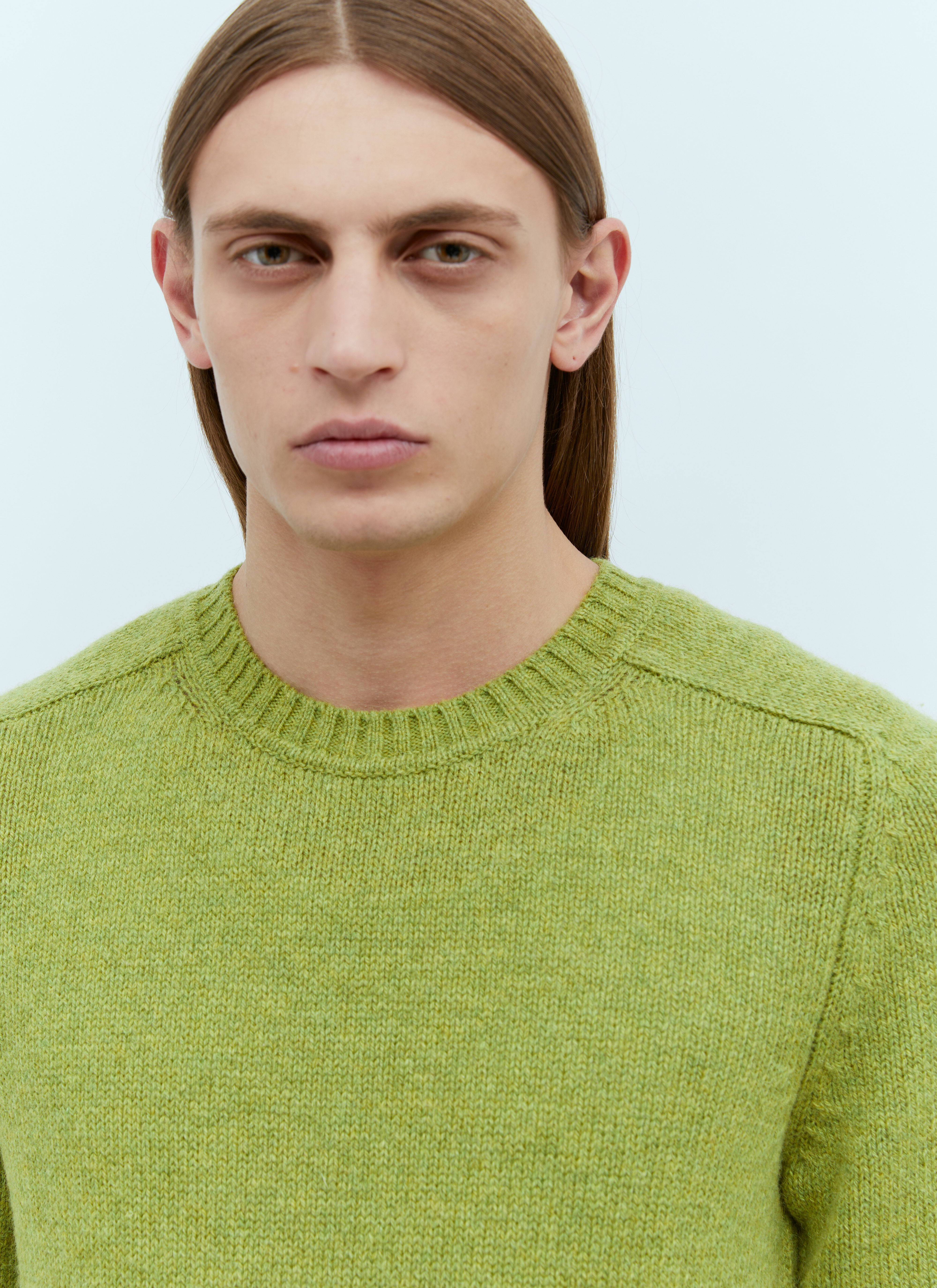 Logo Embroidery Wool Sweater