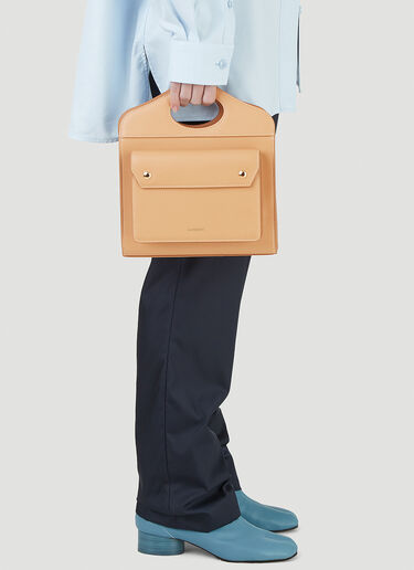 Burberry Pocket Mini Handbag Beige bur0245041