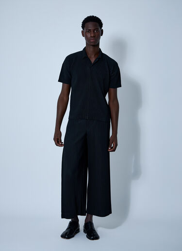 Homme Plissé Issey Miyake Pleated Shirt Black hmp0161016