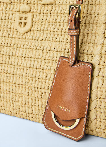 Prada Crochet Large Handbag Beige pra0264050