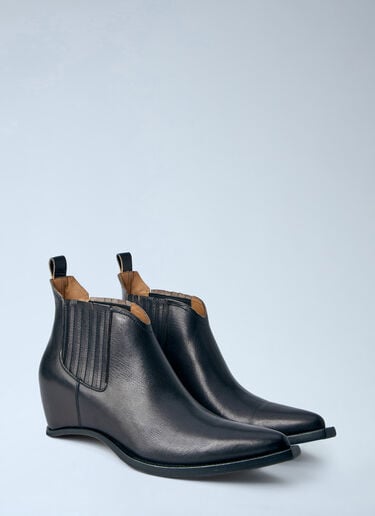 Maison Margiela Heel-Less Western Chelsea Boots  Black mla0164110