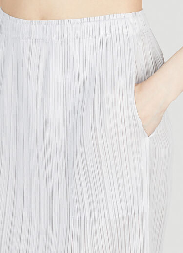 Pleated Midi Skirt Pleats Please Issey Miyake Pleated Midi Skirt Grey plp0253023