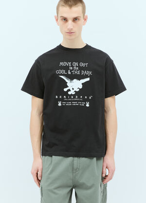 Brain Dead Open Mind Tシャツ ブラック bra0154001