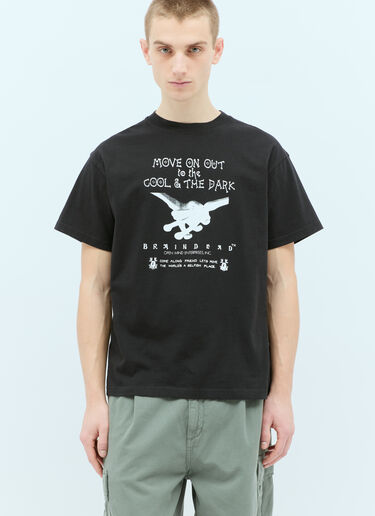 Brain Dead Open Mind T-Shirt Black bra0154001