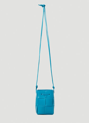 Bottega Veneta Bucket Mini Shoulder Bag Blue bov0248089