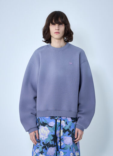 ERL Embroidered Sweatshirt Purple erl0164002