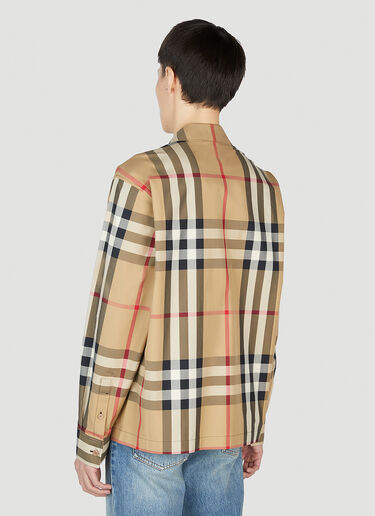 Burberry Check Shirt Beige bur0151035