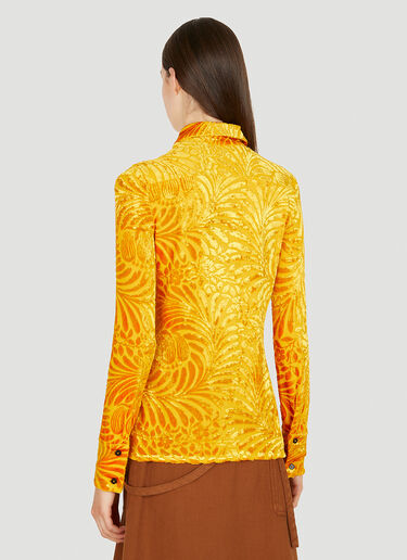 Jil Sander 花卉烧花衬衫 橙 jil0249046