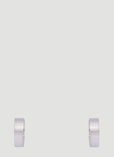 Tom Wood Arch Hoop Satin Small Earrings Silver tmw0251002