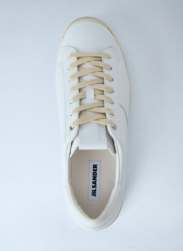 Jil Sander Leather Sports Sneakers White jil0165011