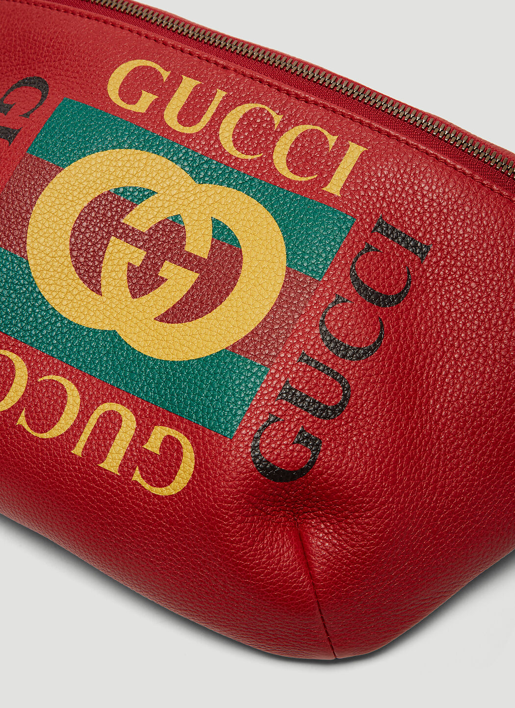 Gucci belt sales bag with writing