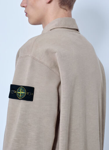 Stone Island Polo Collar Sweatshirt Beige sto0165090