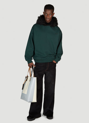 Marni 毛皮连帽运动衫 绿色 mni0153004