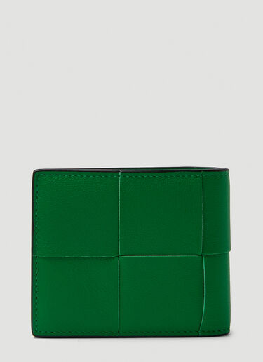 Bottega Veneta Intreccio Bi-Fold Wallet Green bov0149058