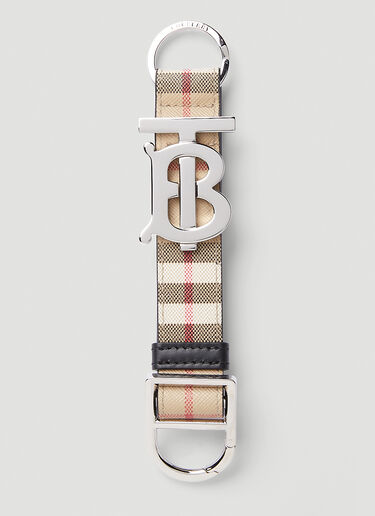 Burberry Logo 铭牌滑块钥匙圈 米色 bur0151112