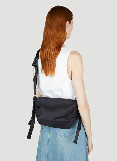 GANNI Tech Small Hobo Bag Black gan0252046