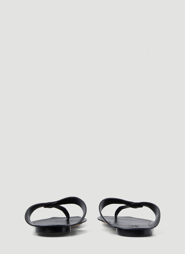 Saint Laurent 이슬라 플랫 샌들 블랙 sla0149036
