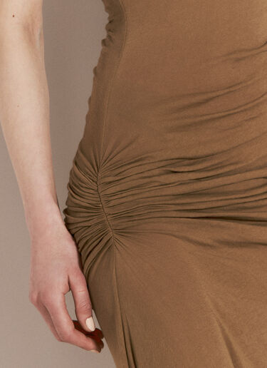 Entire Studios Pillar Maxi Dress Brown ent0254004