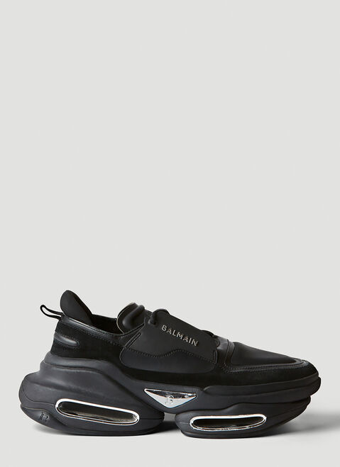 Balmain B-Bold Leather Sneakers Black bln0154001