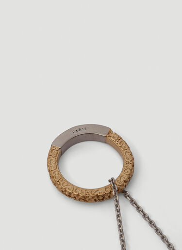 Maison Margiela Ring Pendant Necklace Gold mla0249047