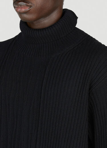 골지 스웨터 Yohji Yamamoto 골지 스웨터 블랙 yoy0152012