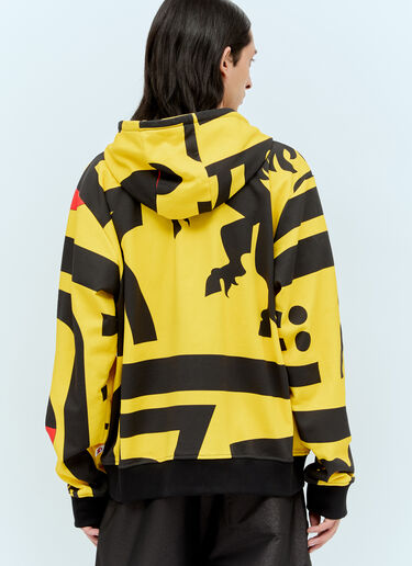 Walter Van Beirendonck 大号拉链连帽运动衫 黄色 wlt0156012