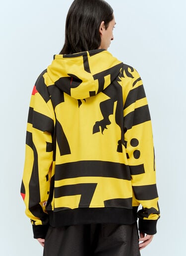 Walter Van Beirendonck Maxi Zip Hooded Sweastshirt Yellow wlt0156012