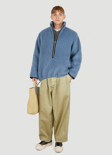Camiel Fortgens Fleece Zip Sweatshirt Blue caf0150007